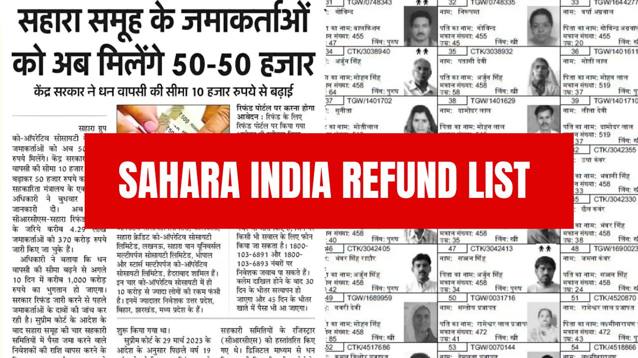 Sahara India Refund