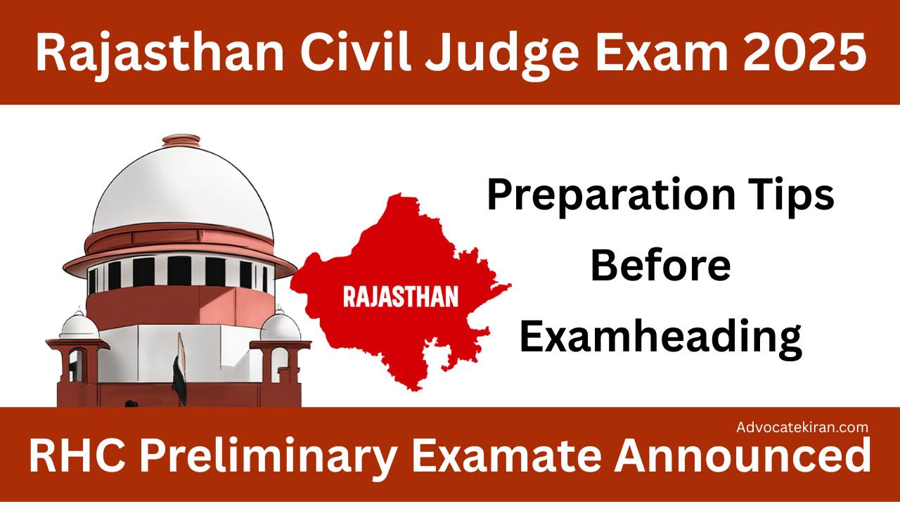 Rajasthan Civil Judge Exam 2025
